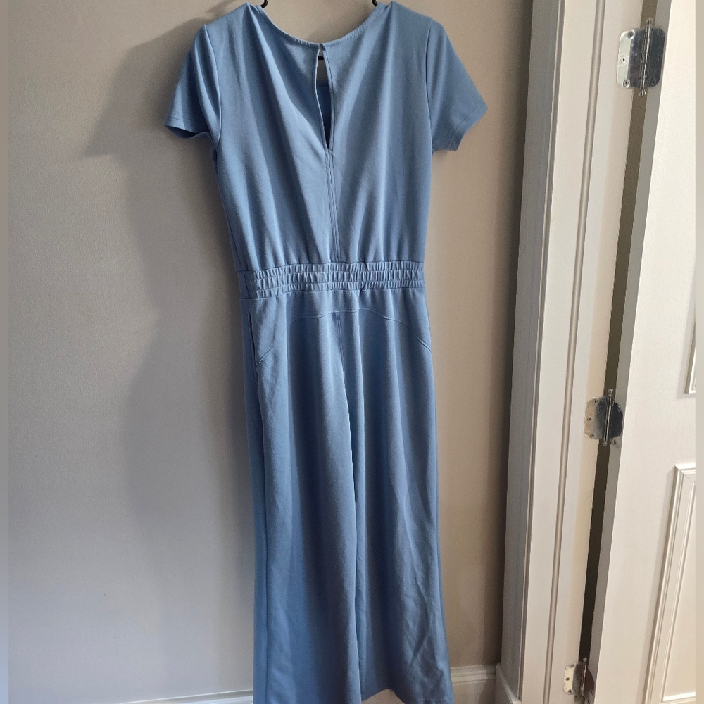 Amazon Women's Sky Blue Wide-Leg Jumpsuit - Picture 3 of 3